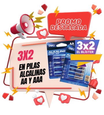 Pilas DELI 3x2